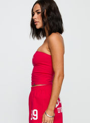 Boston University Tube Top Red