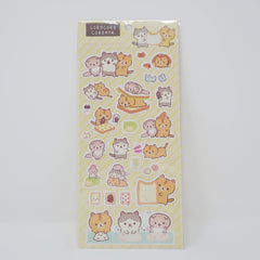 (Secondhand) Corocorocoronya Stickers Sheet B. Yellow - Pastries - San-X
