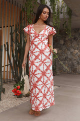 Citrus and Spice Maxi Dress Orange