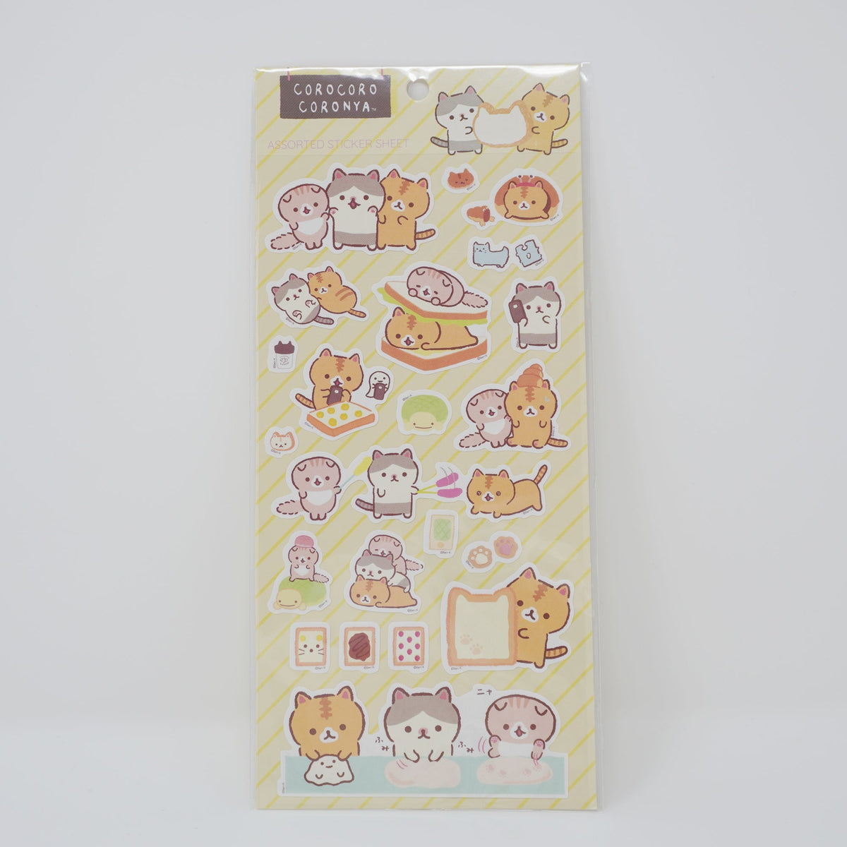 (Secondhand) Corocorocoronya Stickers Sheet B. Yellow - Pastries - San-X