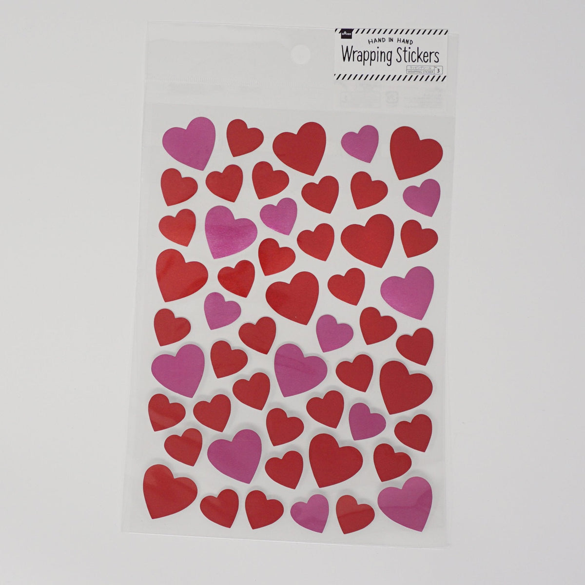 (Secondhand) Heart Stickers for Wrapping - Daiso